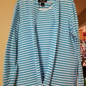 2 piece Denim & Co. Tank with jacket